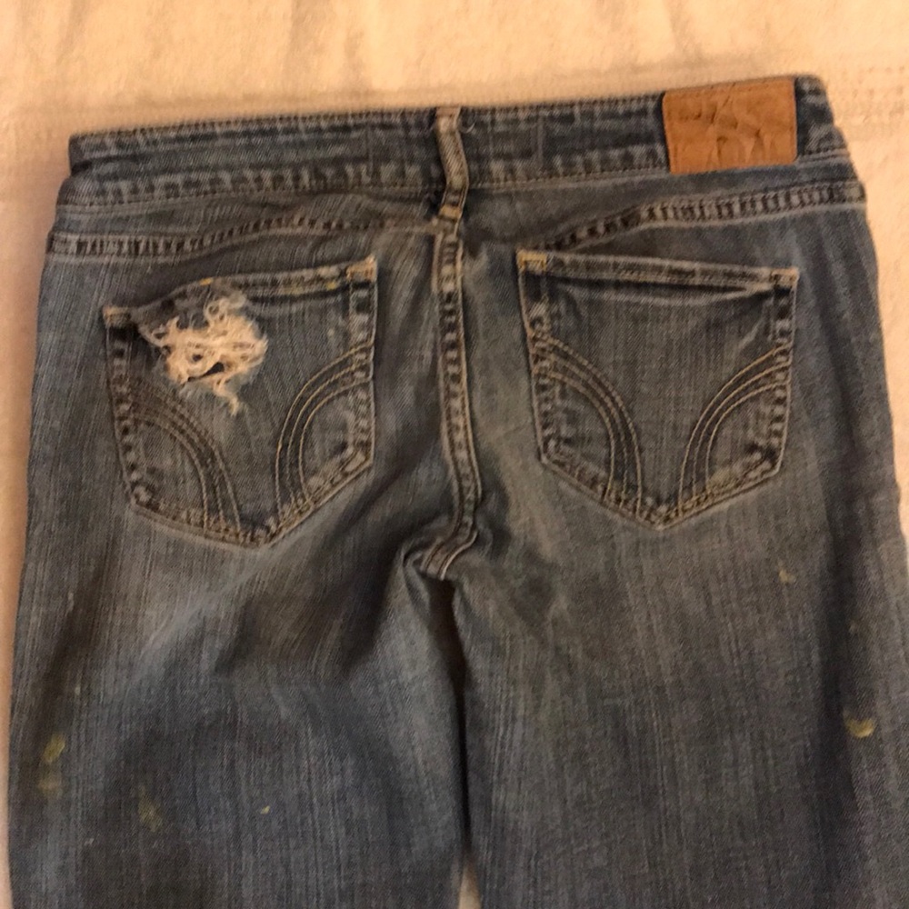 Hollister skinny jeans size 5L destroyed